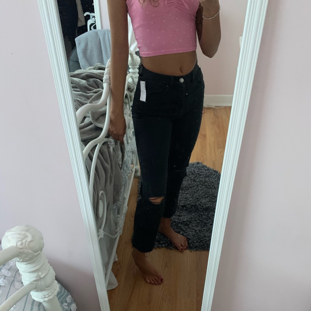 pacsun striaght leg black jeans